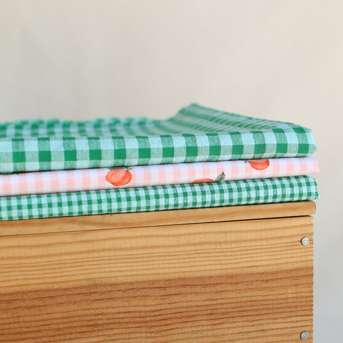 Seersucker / Coton gaufré vichy mini 3mm diabolo menthe