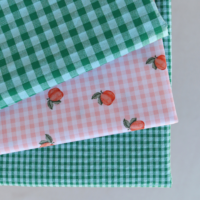 Seersucker / Coton gaufré vichy mini 3mm diabolo menthe