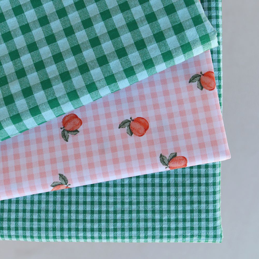 Seersucker / Coton gaufré vichy mini 3mm diabolo menthe