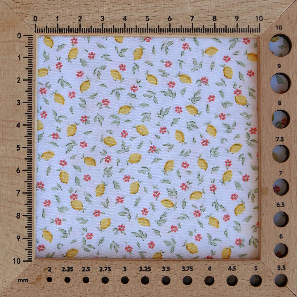 Côme - Popeline de coton BIO petit imprimé citrons