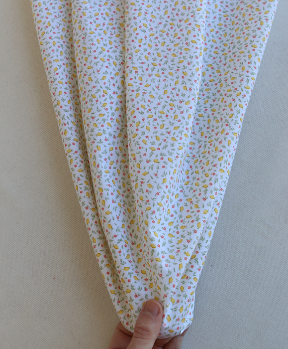 Côme - Popeline de coton BIO petit imprimé citrons