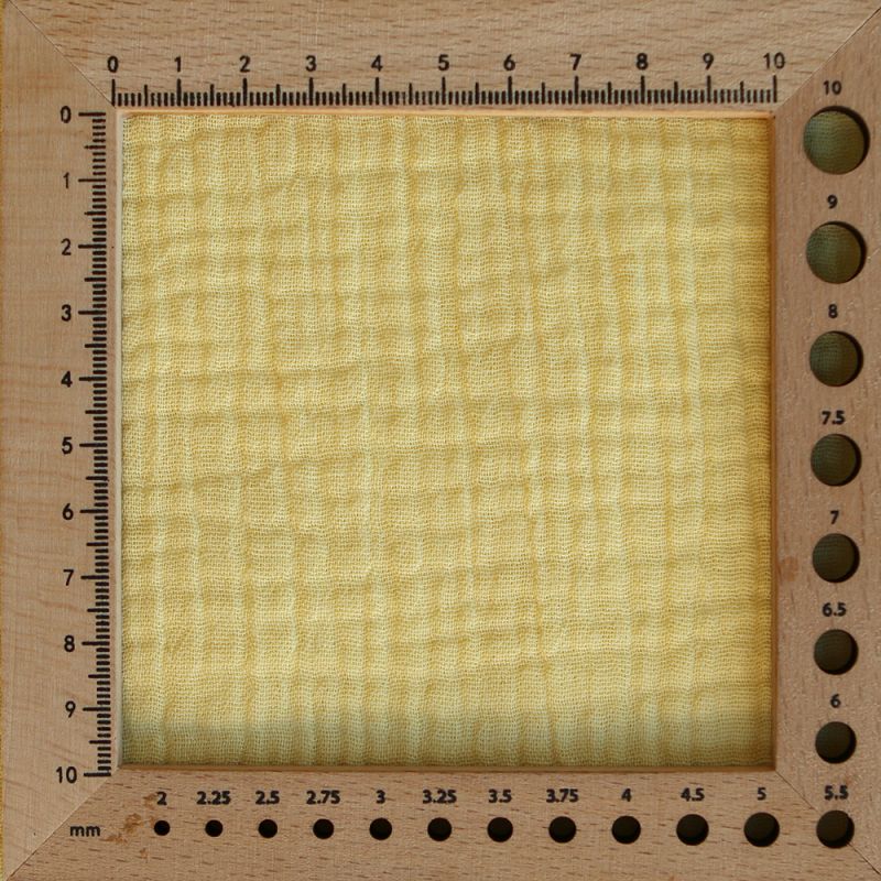 Double gaze de coton unie jaune lemon tendre