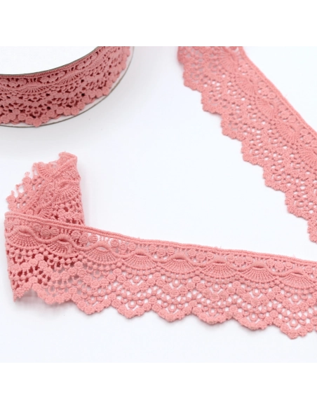 Galon guipure ROSE  55mm x 1m