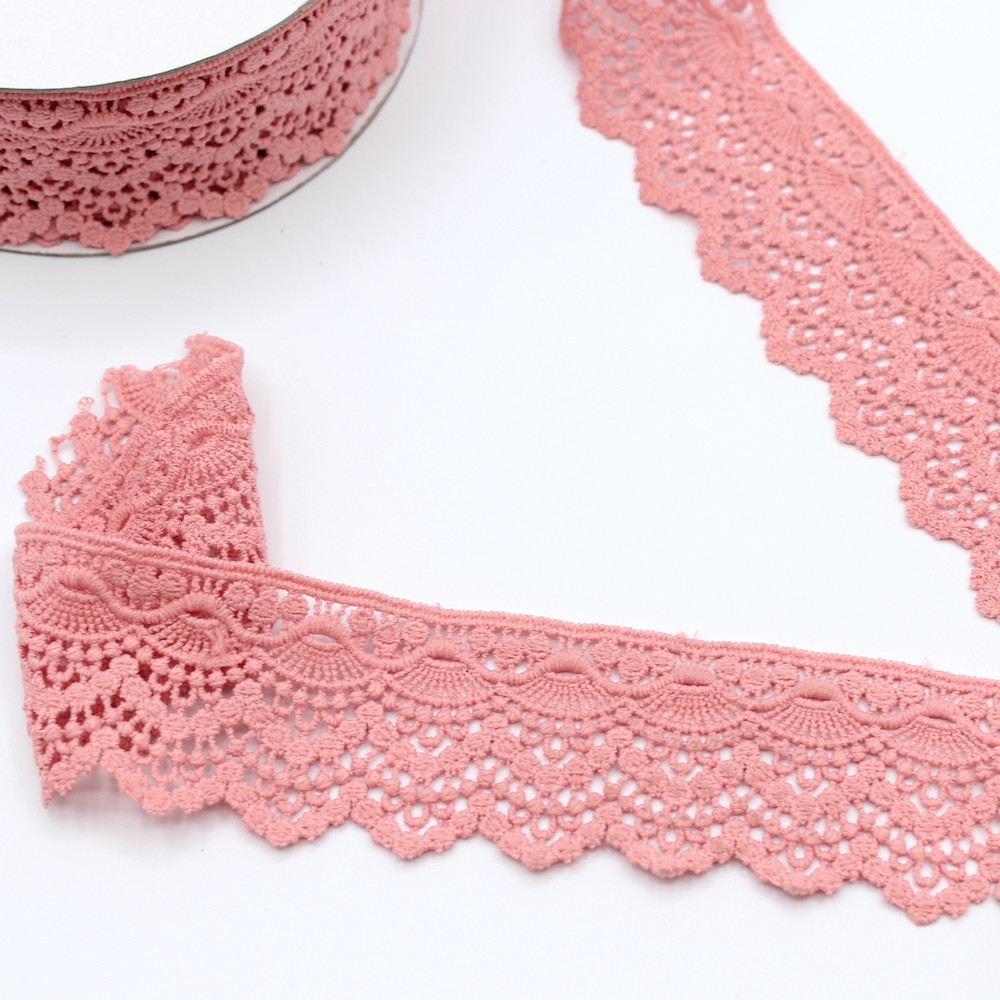 Galon guipure ROSE  55mm x 1m