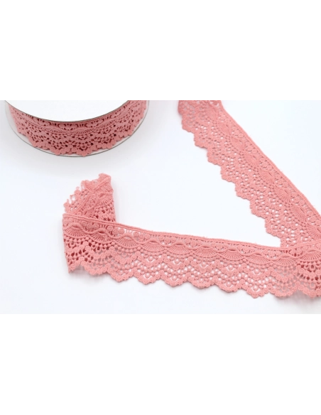 Galon guipure ROSE  55mm x 1m