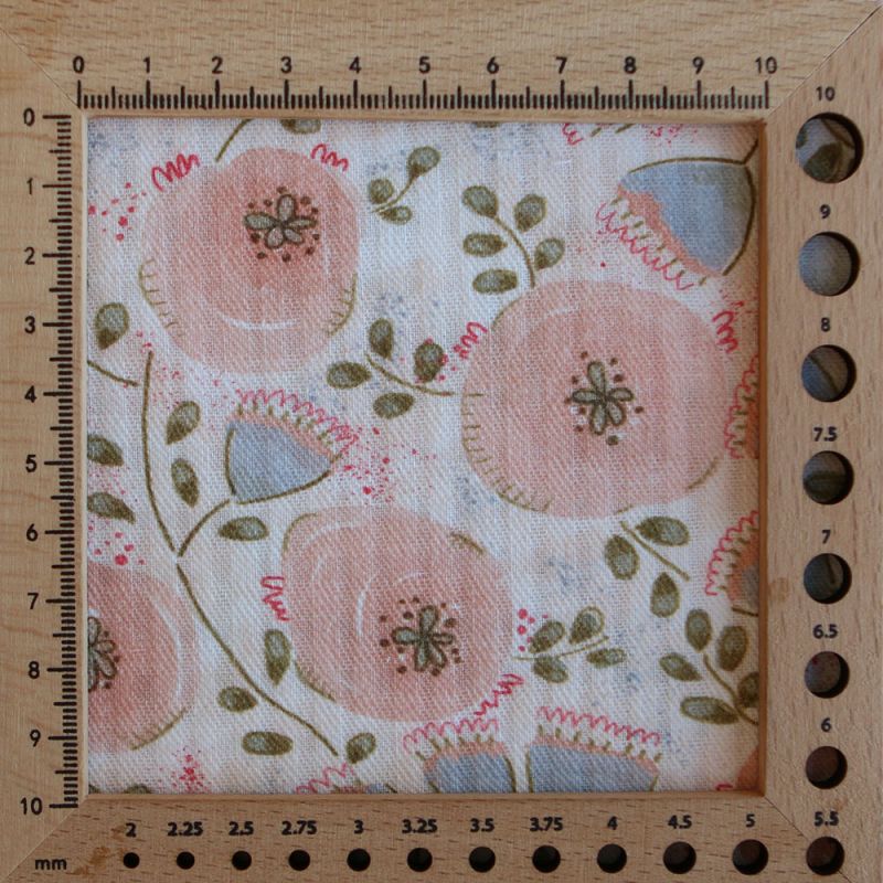 Guilia - Seersucker / Coton gaufré doux bleu tendre et corail nude