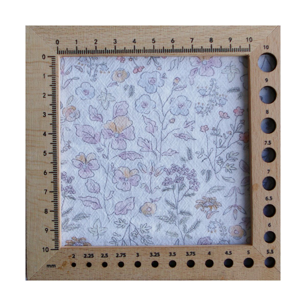 Faustine - Coton lavé bio blanc fleuri pastel Faustine - Coton lavé bio blanc fleuri pastel