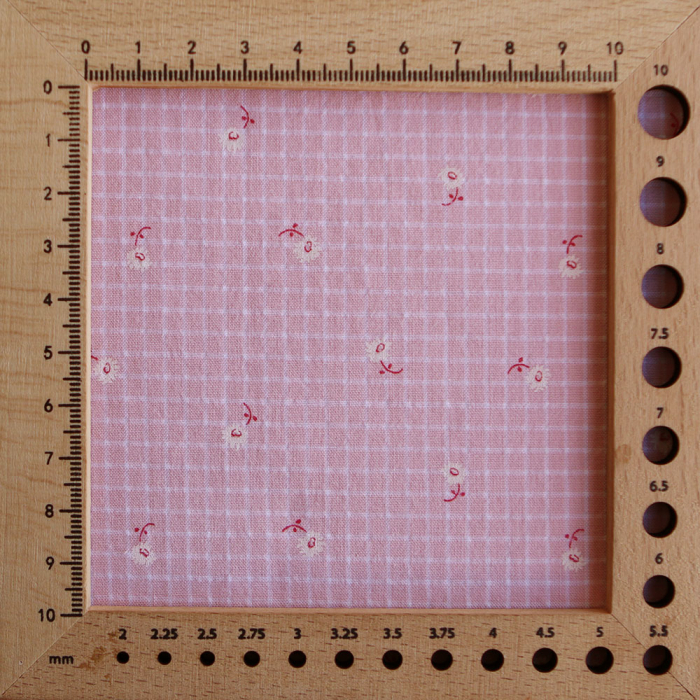 copy of Seersucker quadrillage fin minis fleurs fond sorbet abricot