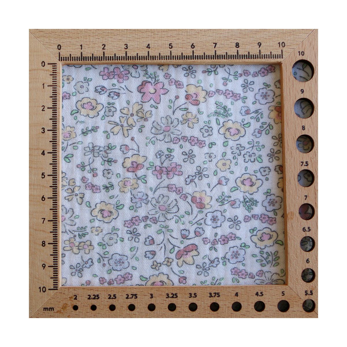 copy of Albane - Double gaze de coton motif fleuri bleu ocre copy of Albane - Double gaze de coton motif fleuri bleu ocre