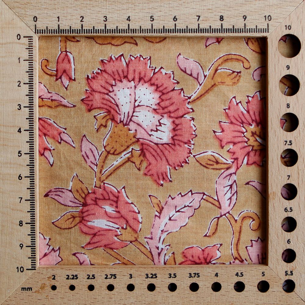 Tissu indien coton hand block traditionnel