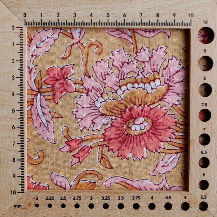 Tissu indien coton hand block traditionnel