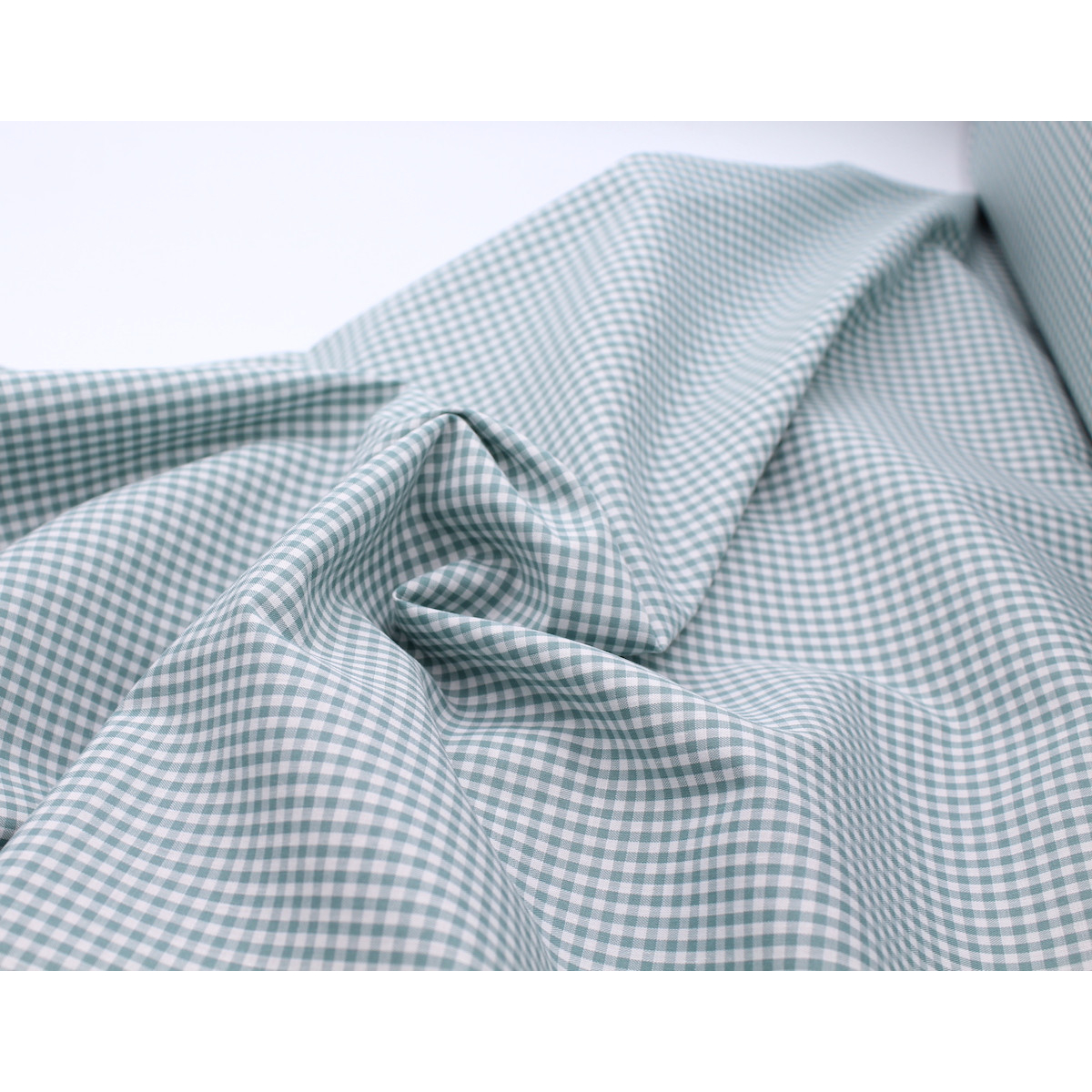 Coton vichy carreaux 2.7mm vert sauge Coton vichy carreaux 2.7mm vert sauge