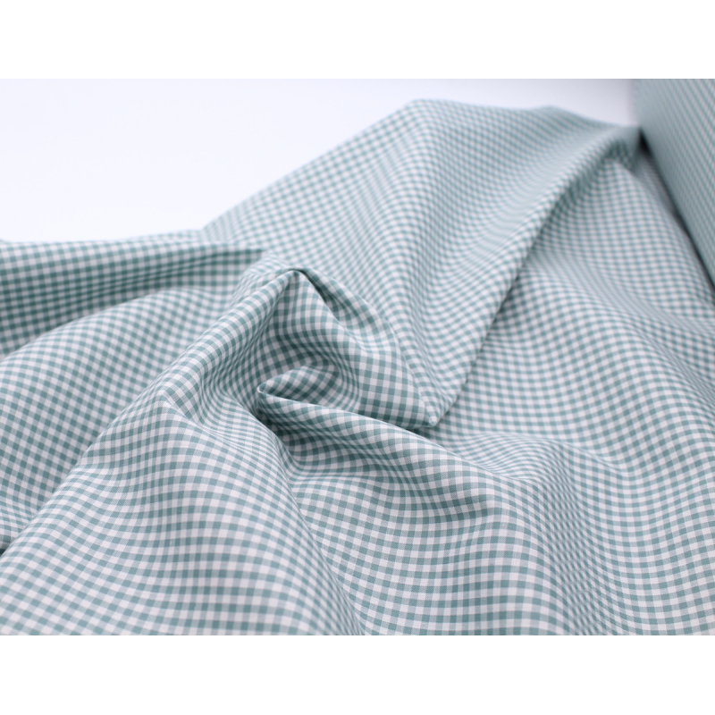 Coton vichy carreaux 2.7mm vert sauge