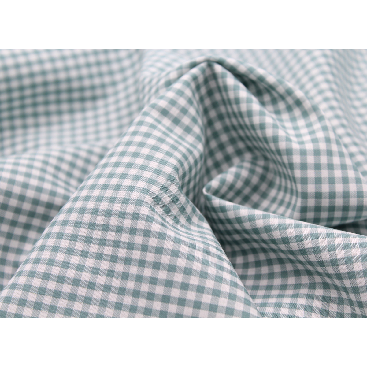 Coton vichy carreaux 2.7mm vert sauge Coton vichy carreaux 2.7mm vert sauge