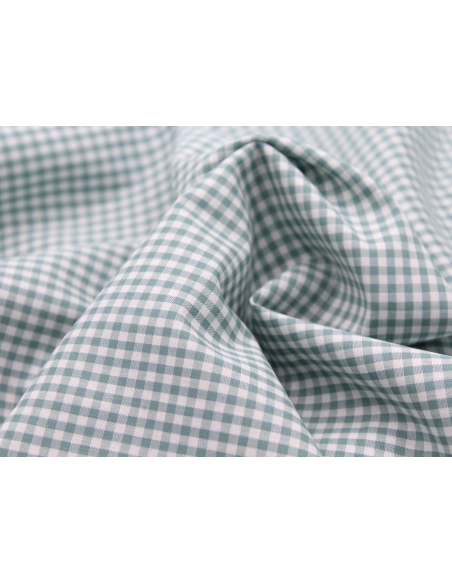 Coton vichy carreaux 2.7mm vert sauge