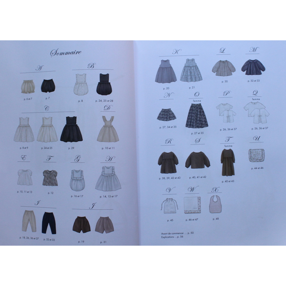 Livre Patrons de couture adorables vêtements pour enfants 