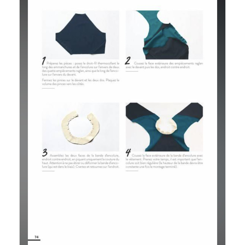 Livre patrons de couture femme 4 créatrices 8 robes 