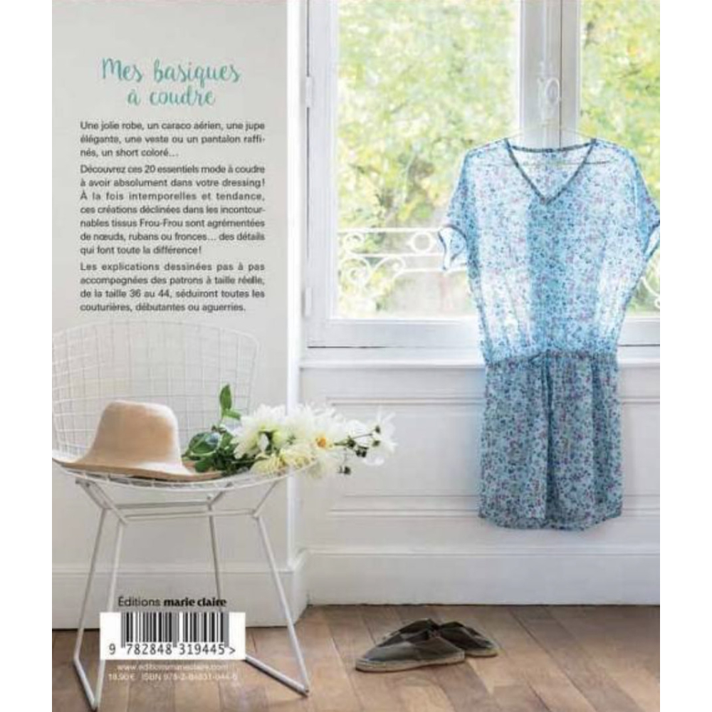 Livre Patrons de couture femme: mes basiques à coudre Isabelle Leloup Marie-claire