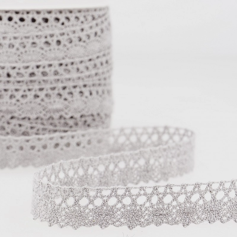 Galon coton crochet 15mm x 1M Coloris au choix