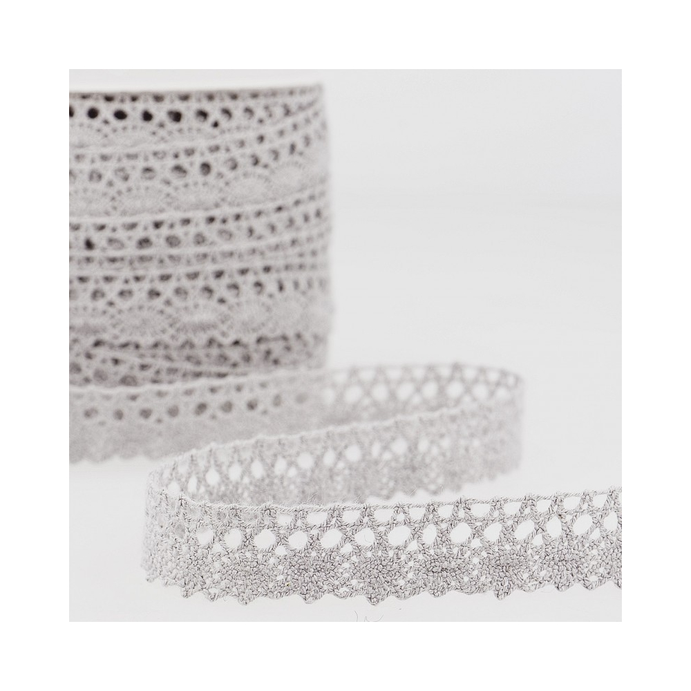 Galon coton crochet 15mm x 1M Coloris au choix