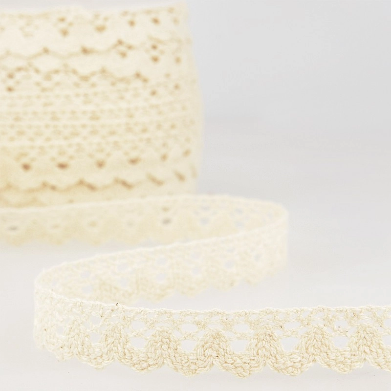 Galon coton crochet 15mm x 1M Coloris au choix