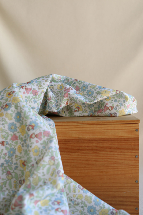 Clochette - Popeline douce coton fleuri et fées