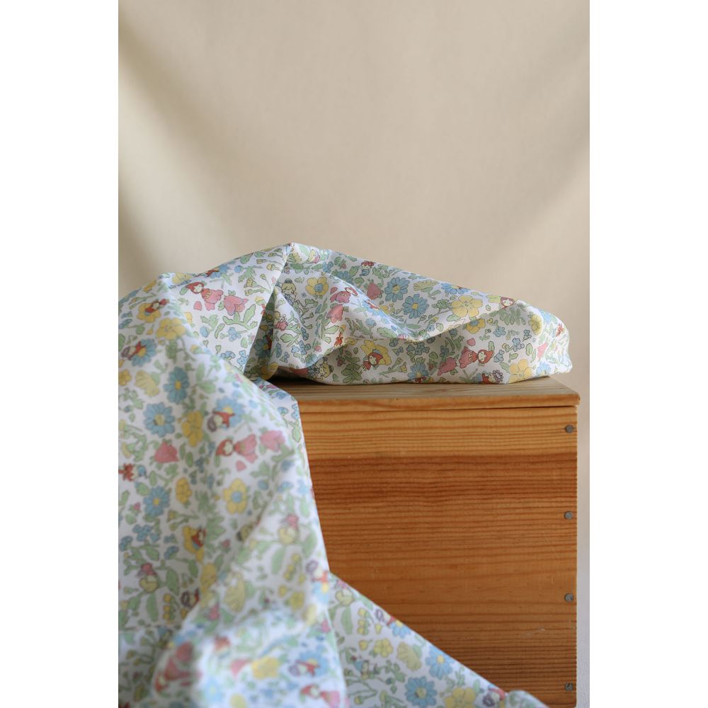 Clochette - Popeline douce coton fleuri et fées