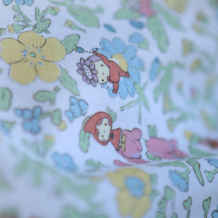 Clochette - Popeline douce coton fleuri et fées