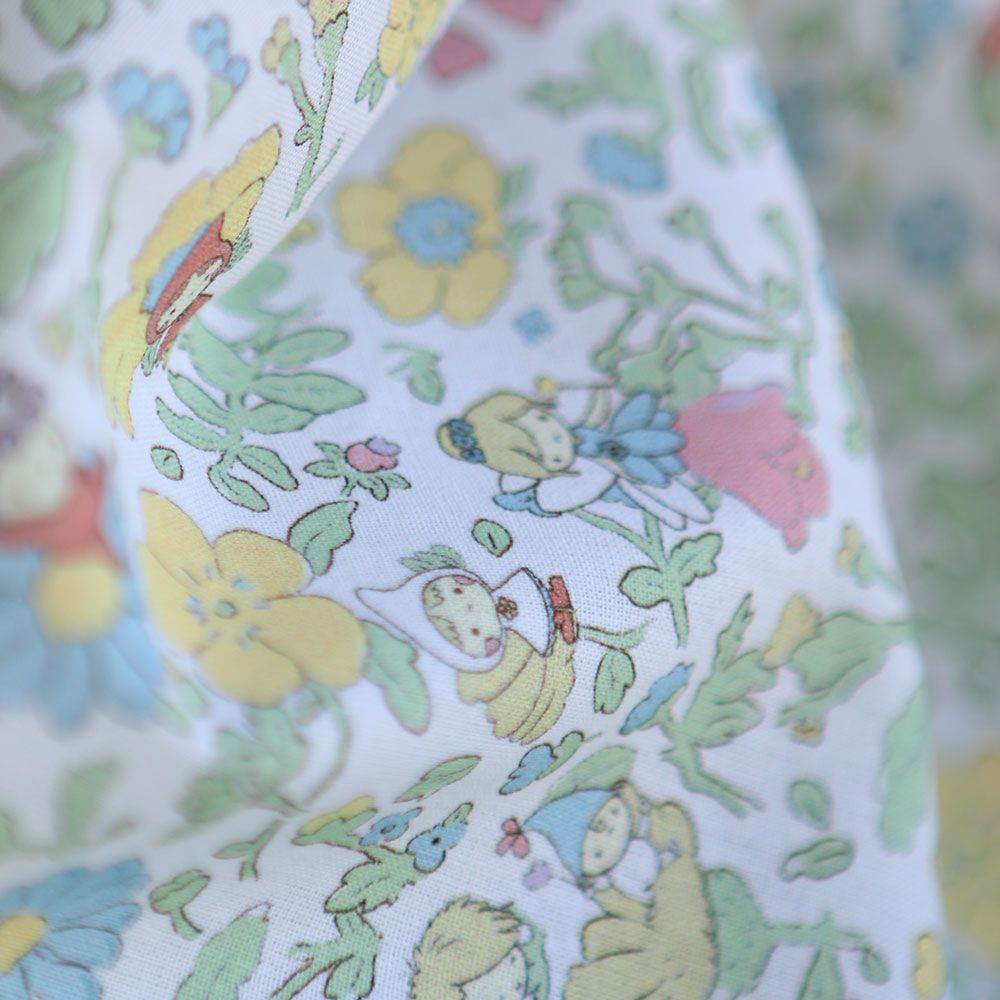 Clochette - Popeline douce coton fleuri et fées