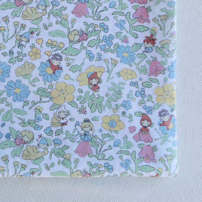 Clochette - Popeline douce coton fleuri et fées