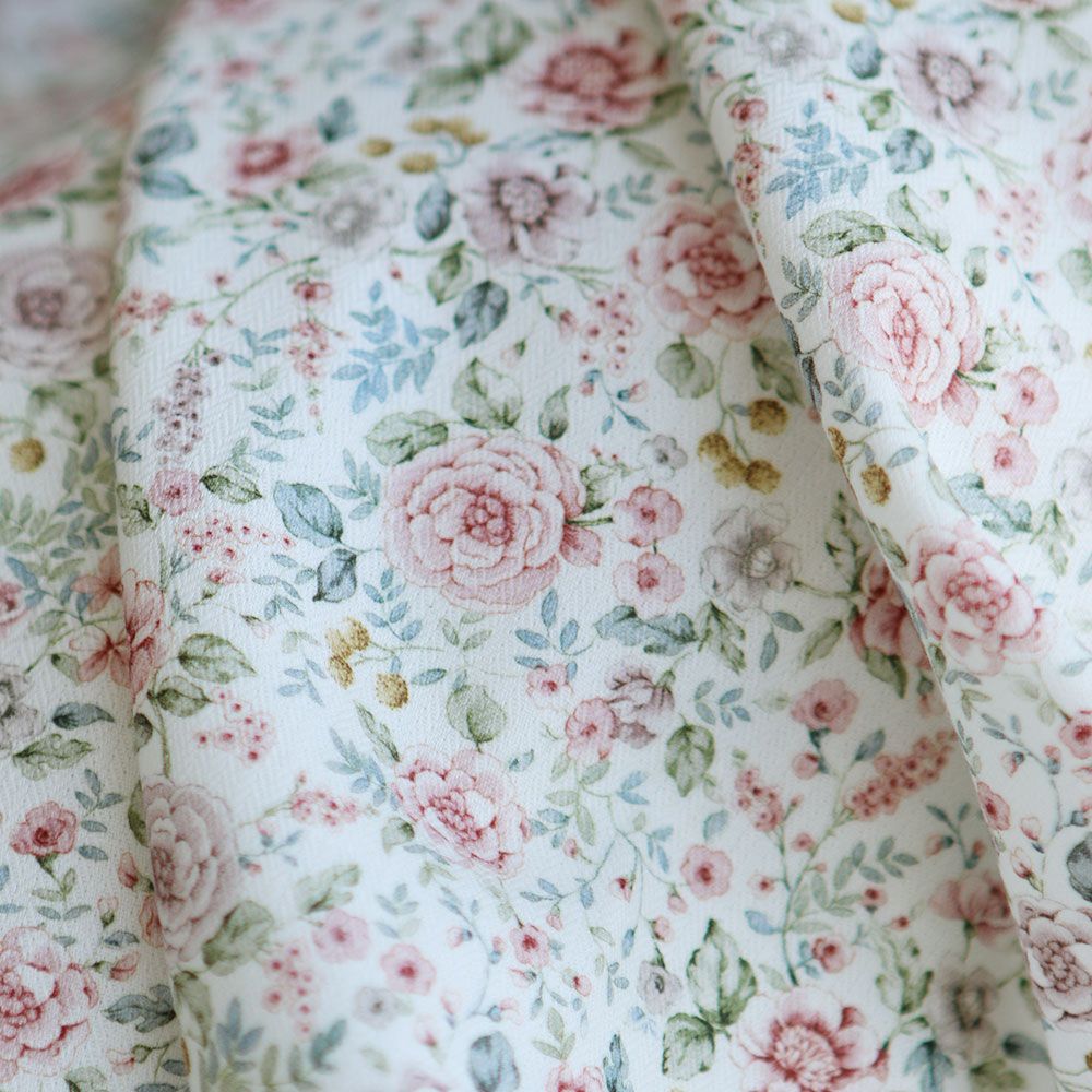 Lola - Coton mélangé viscose imprimé fleuri