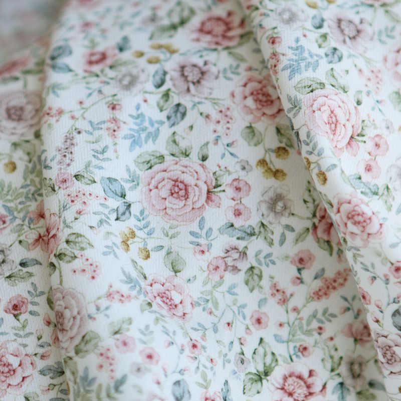 Lola - Coton mélangé viscose imprimé fleuri