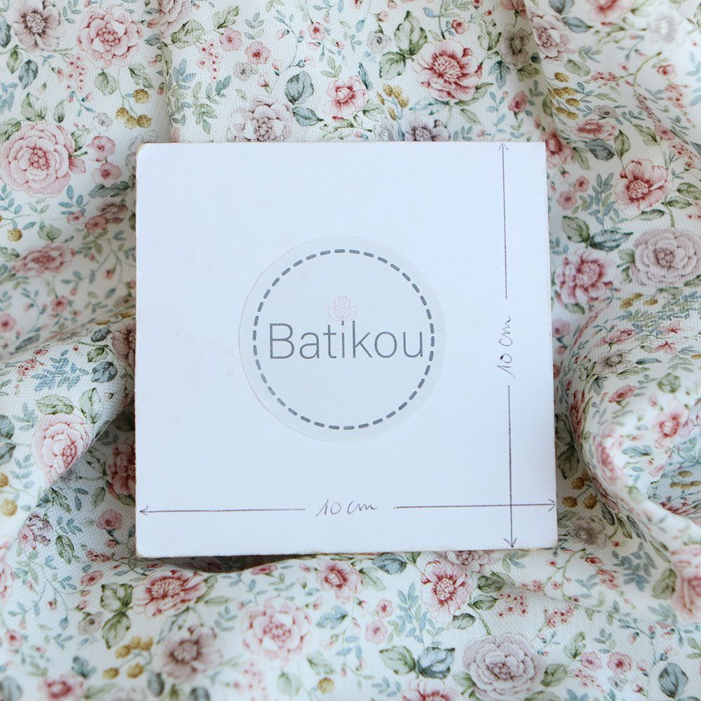 Lola - Coton mélangé viscose imprimé fleuri