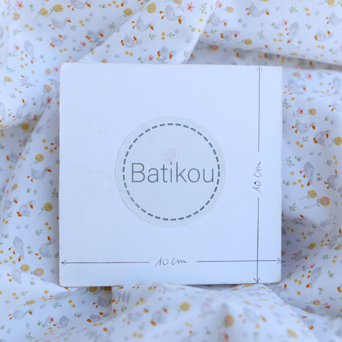 Otis - Popeline de coton BIO imprimé petits canards