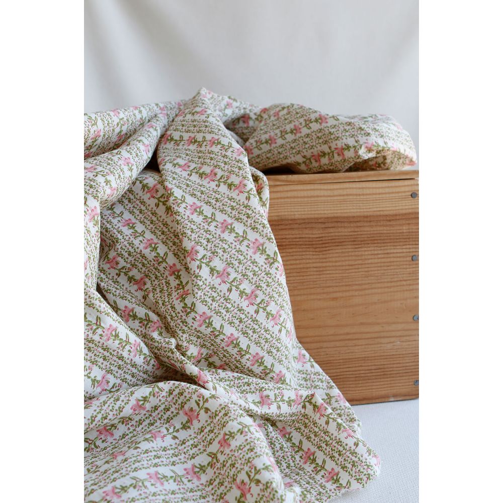 copy of Karishma C - Tissu indien en coton imprimé main Hand Block Artisanal