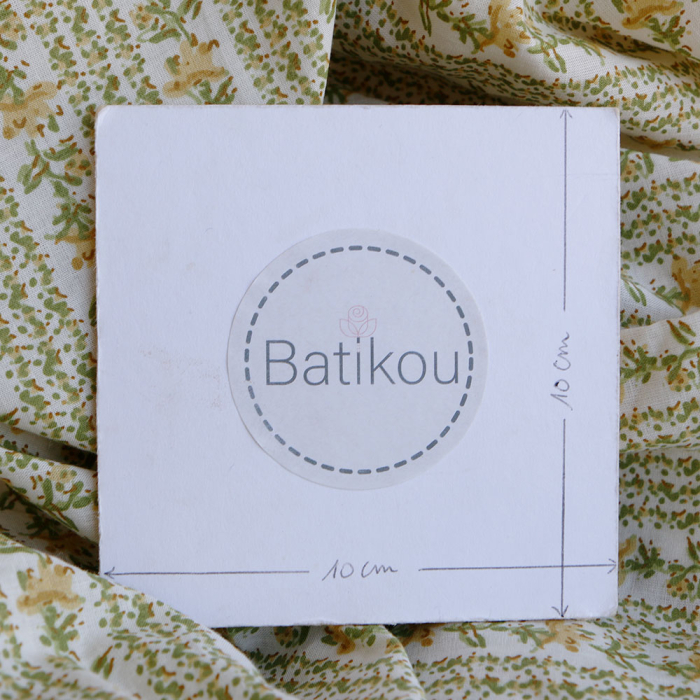 Karishma jaune C - Tissu indien en coton imprimé main Hand Block Artisanal