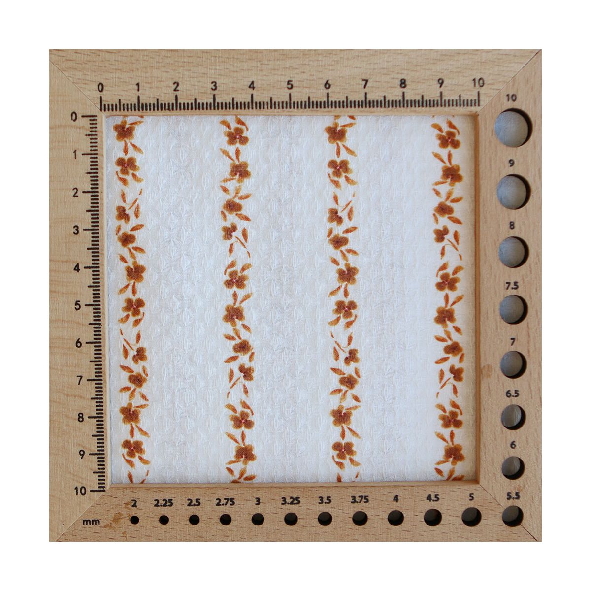 Alicia - Tissu coton texturé imprimé ambre