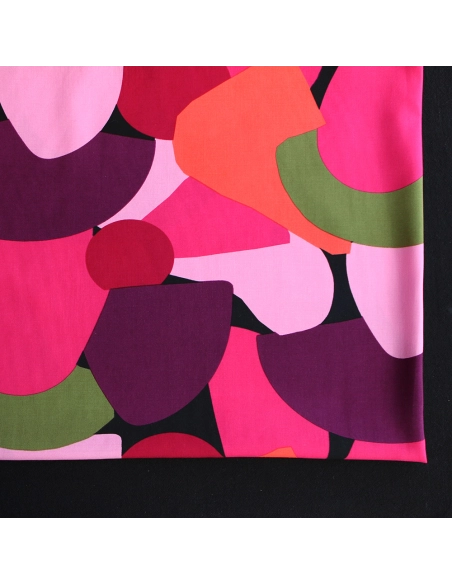 Fabiola - Viscose Ecovero imprimé graphique rose