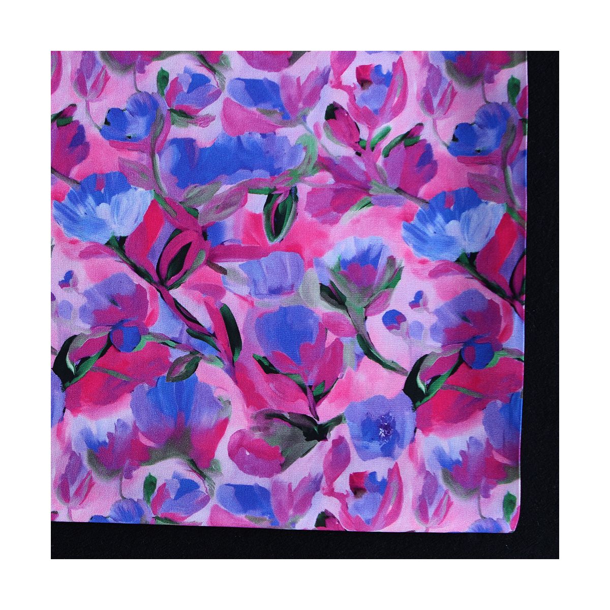 Fabiola - Viscose Ecovero imprimé fleuri purple Fabiola - Viscose Ecovero imprimé fleuri purple