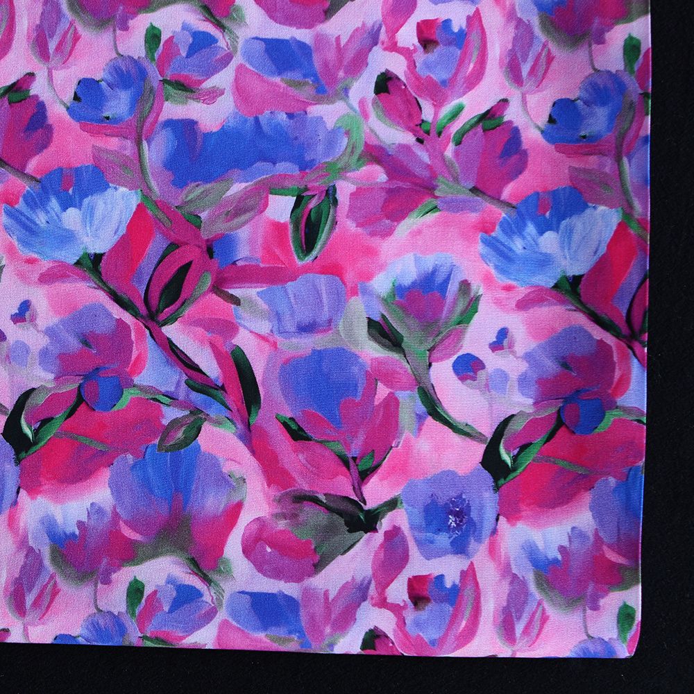 Fabiola - Viscose Ecovero imprimé fleuri purple