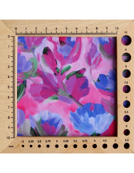 Fabiola - Viscose Ecovero imprimé fleuri purple