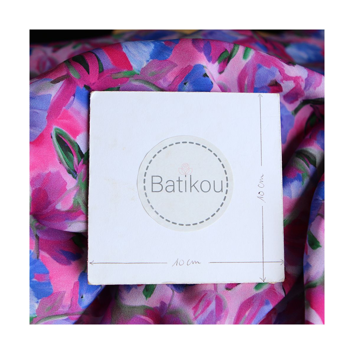 Fabiola - Viscose Ecovero imprimé fleuri purple Fabiola - Viscose Ecovero imprimé fleuri purple
