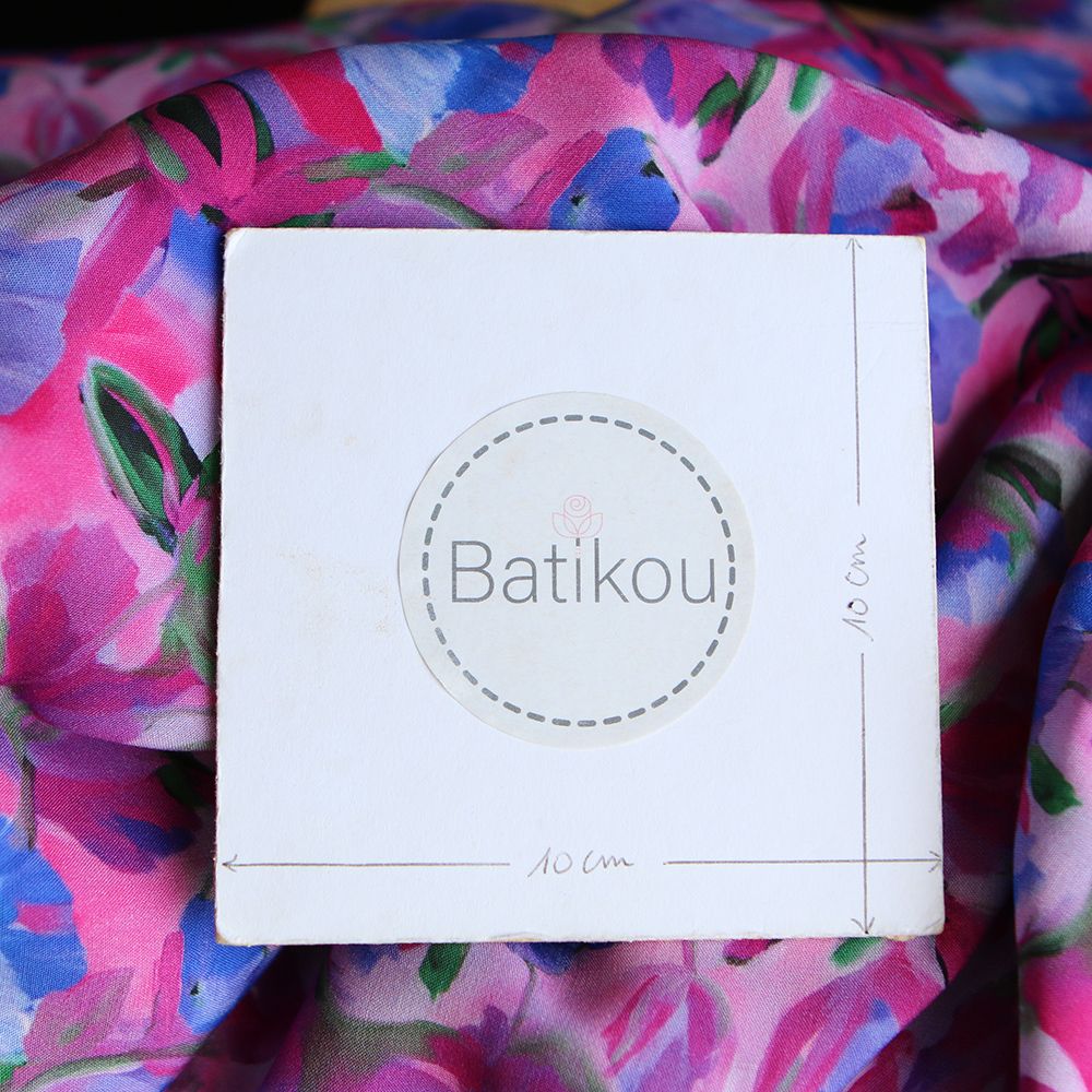 Fabiola - Viscose Ecovero imprimé fleuri purple