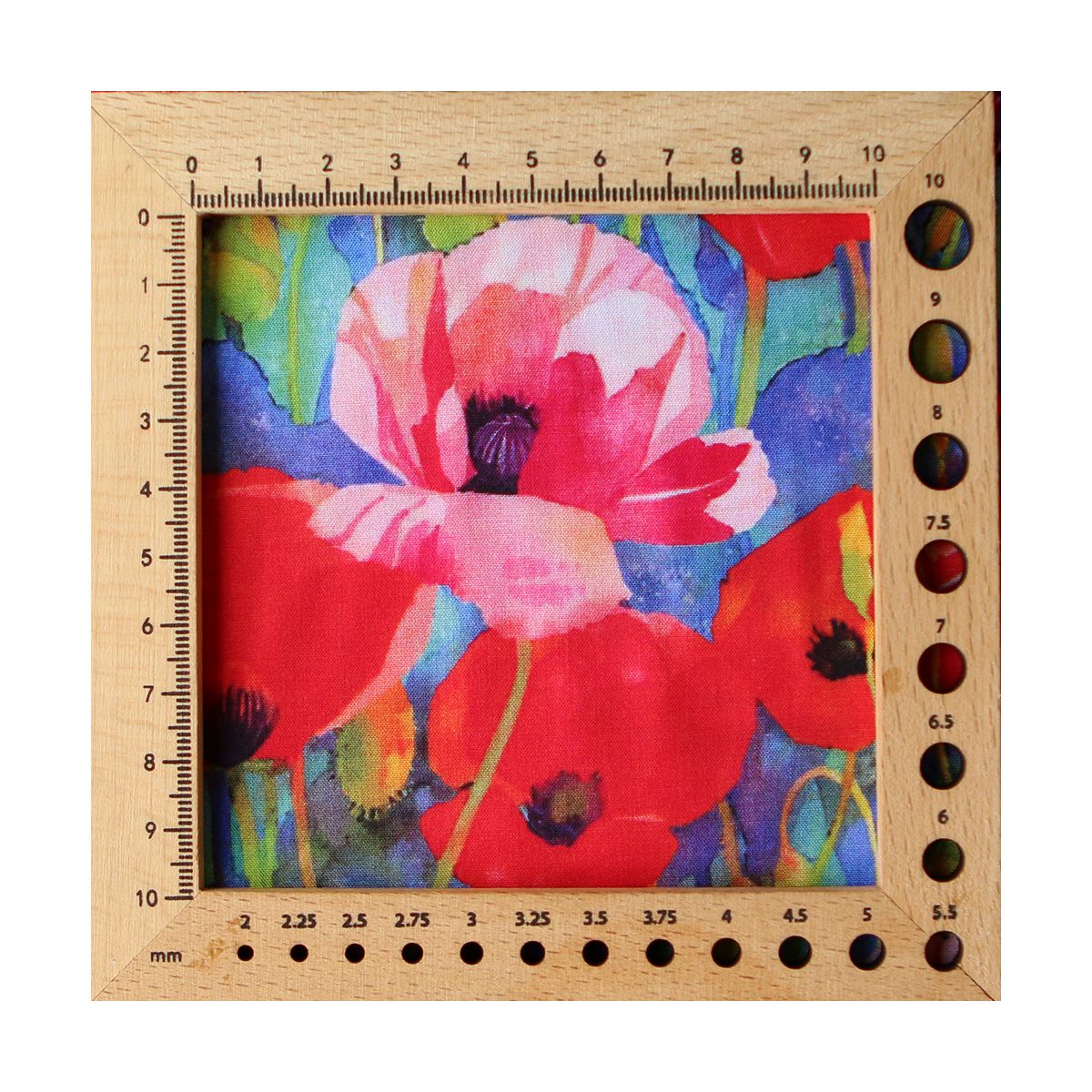 Poppies - Viscose Ecovero imprimé fleuri bleu Poppies - Viscose Ecovero imprimé fleuri bleu