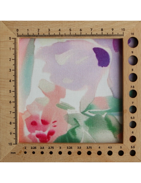 Aurélie - Viscose Ecovero imprimé fleuri corail et vert