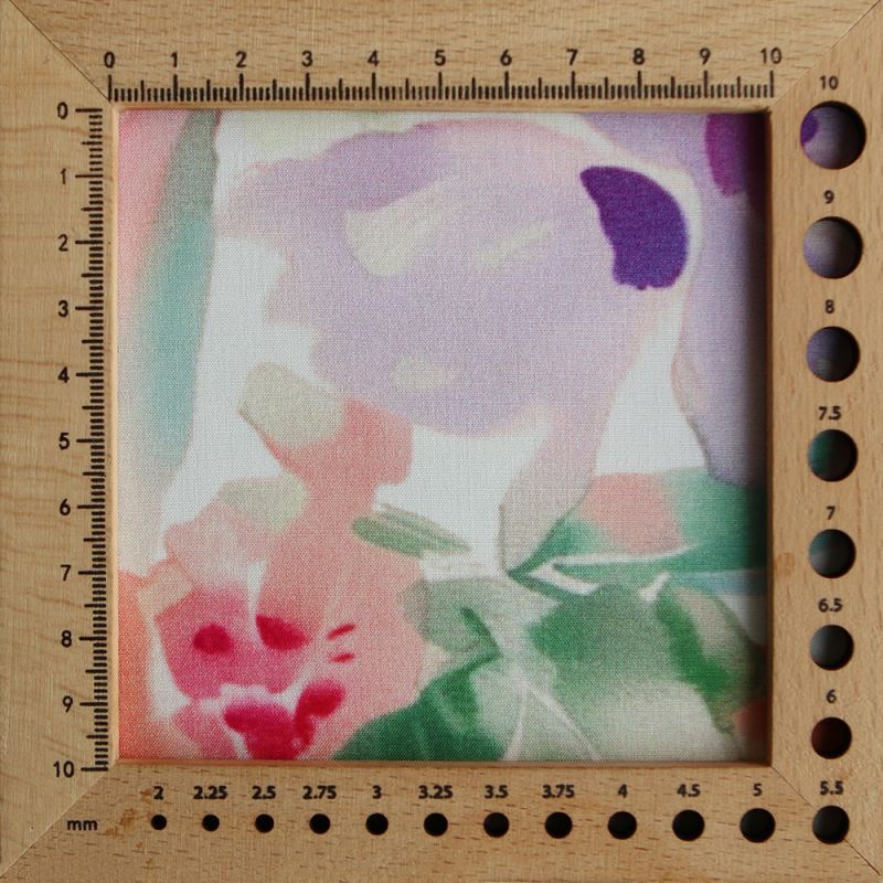 Aurélie - Viscose Ecovero imprimé fleuri corail et vert