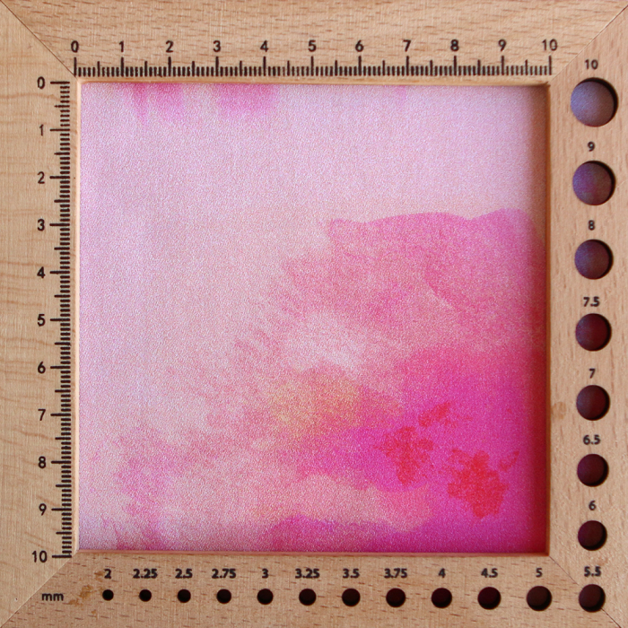 Loralie - Coton satiné à imprimé fleuri abstrait rose