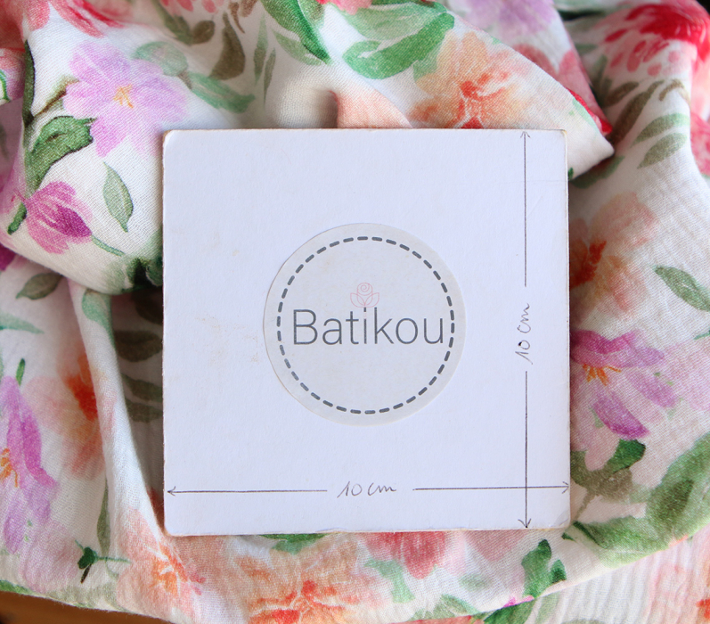 Sidonie - Double gaze de coton motif fleuri