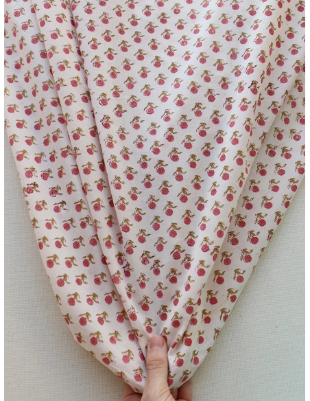 Arya B - Tissu indien en coton imprimé main Hand Block Artisanal