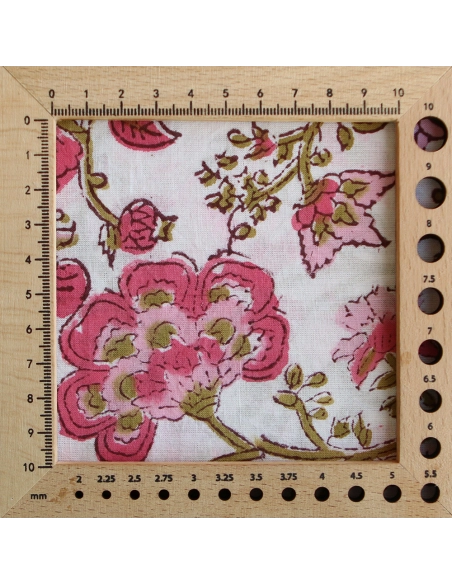 Arya - Tissu indien coton imprimé main Hand Block Artisanal